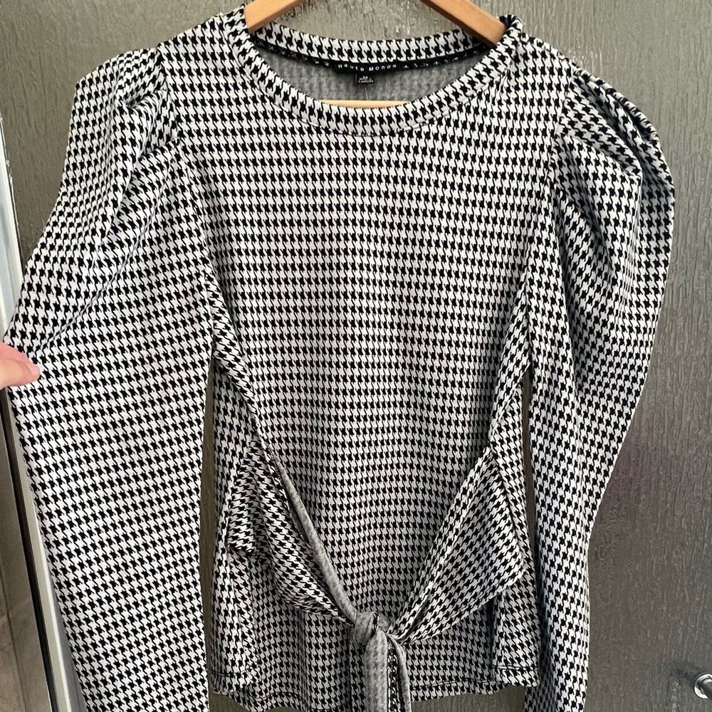 Checkered Print top